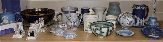 A quantity of mixed ceramics and pottery including Wedgwood